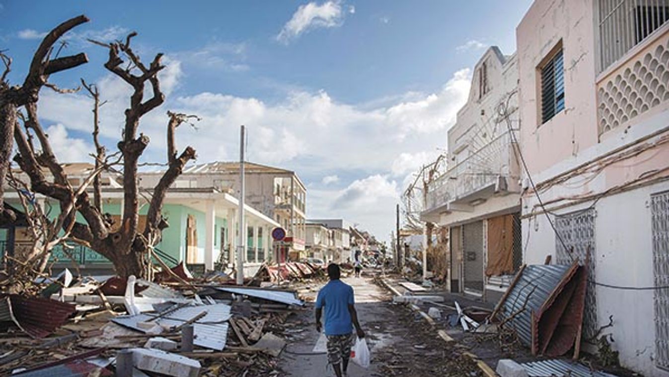 Saint-Martin aprčs le passage de l'ouragan Irma