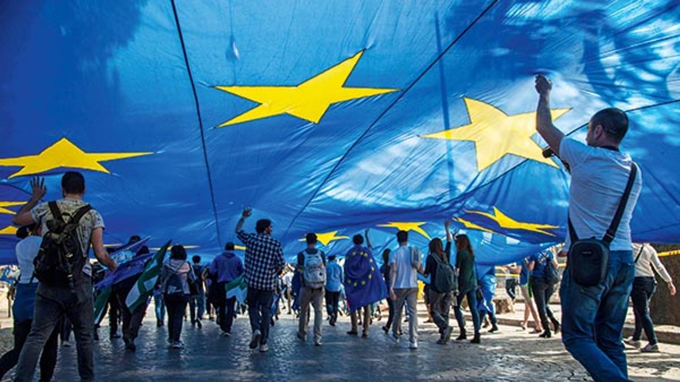 Demonstration in Rome to support European Union
