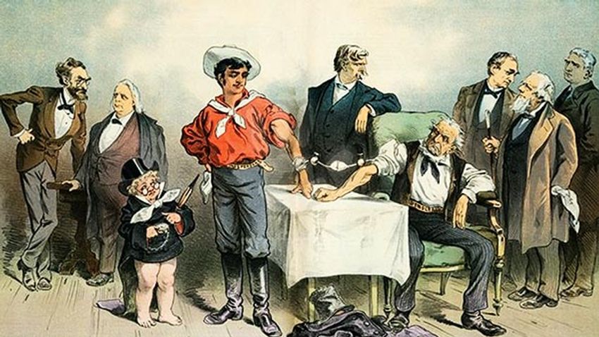 Political blood transfusion, 19th century