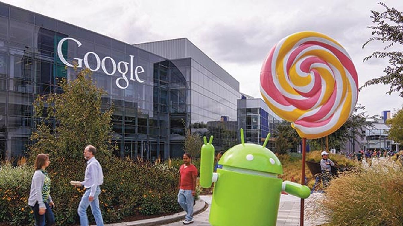 Mountain View, Silicon Valley, California, USA. 15th October, 2014. Google unveils its latest Android Operating System 5.0 nicknamed “Lollipop”. © Michael Halberstadt/Alamy Live News