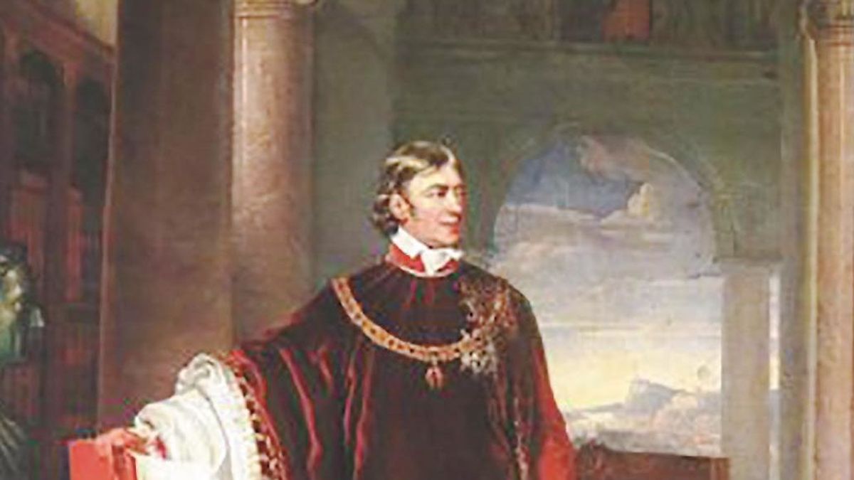 A hazáért és a kultúráért Széchényi Ferenc portréja Szabad Föld