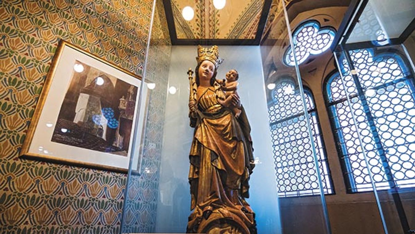 A Budavári Madonna-szobor a Mátyás-templomban újra látható