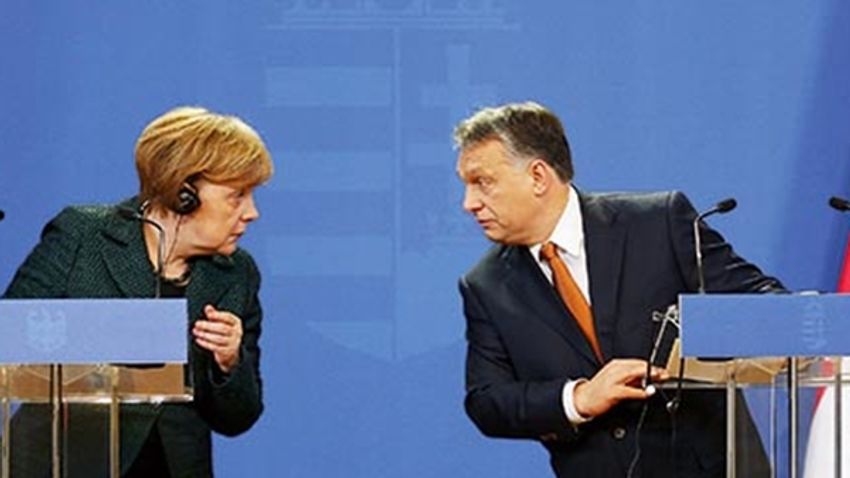 German Chancellor Merkel and Hungarian Prime Minister Orban hold news conference in Budapest
