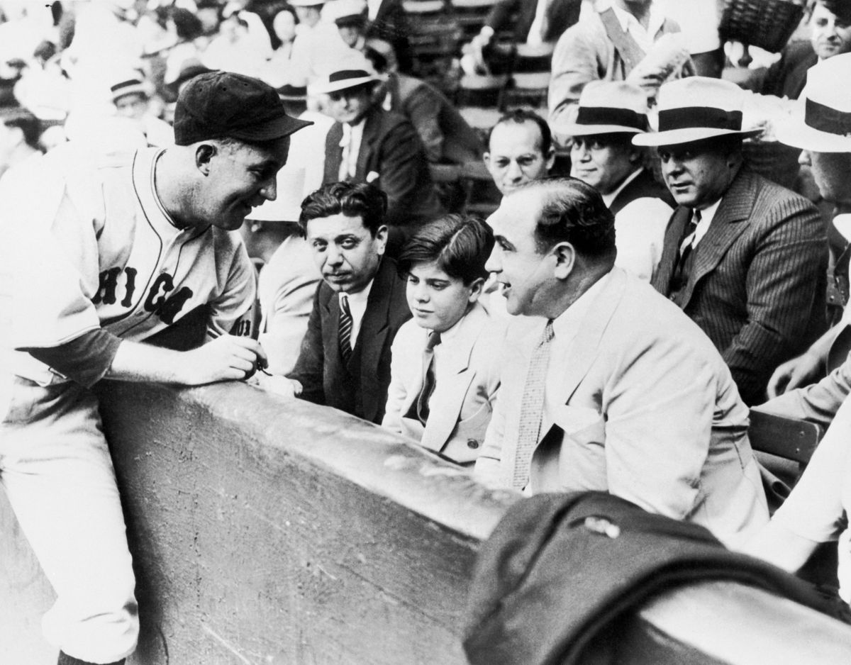 Al Capone at Charity Ballgame