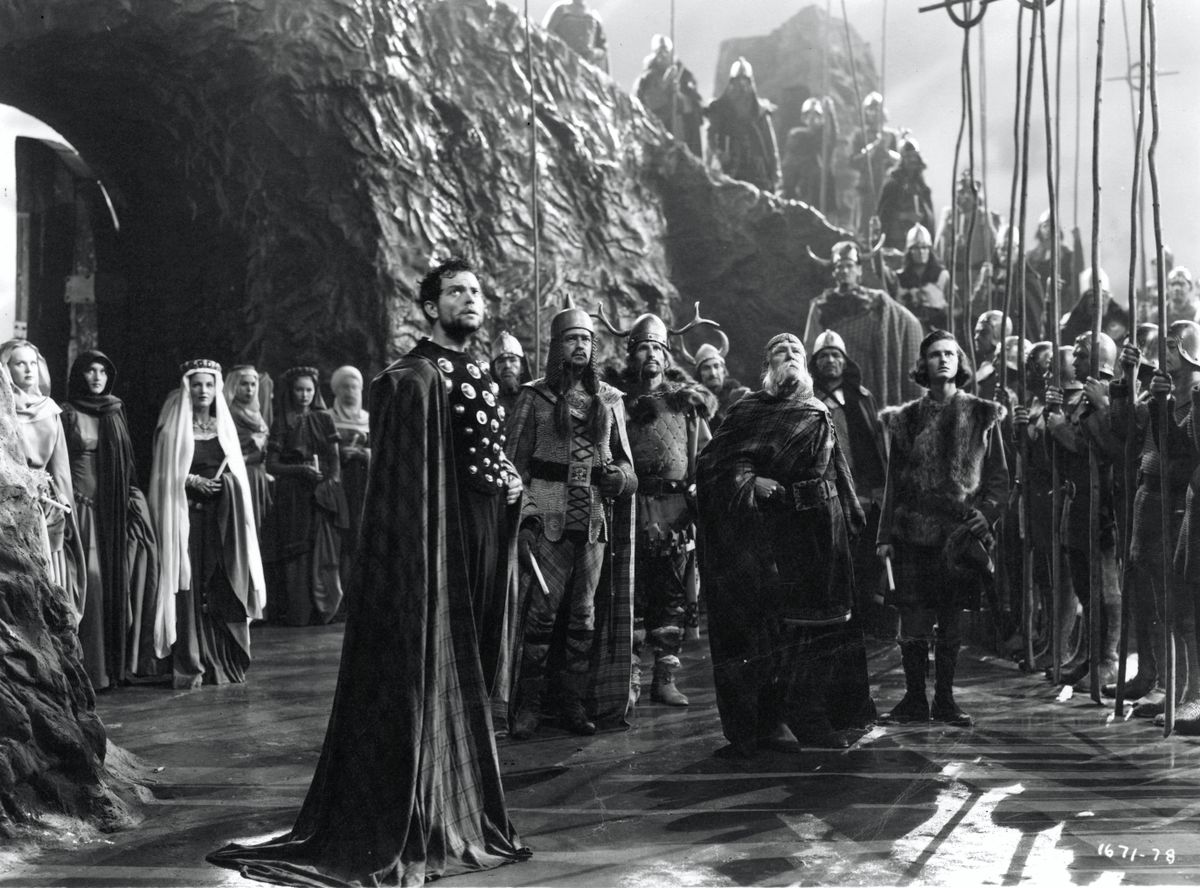 Orson Welles And Roddy McDowall In 'Macbeth'