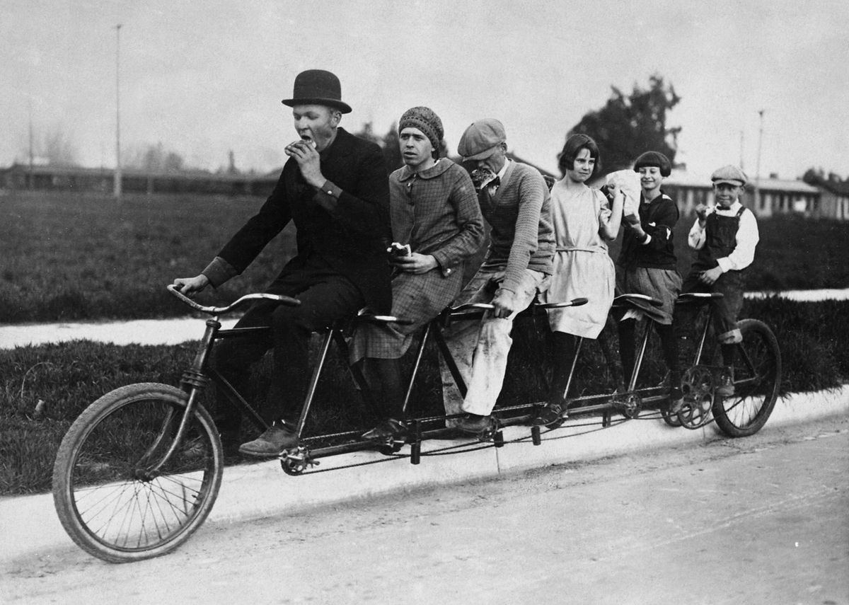 Family Riding Tandem