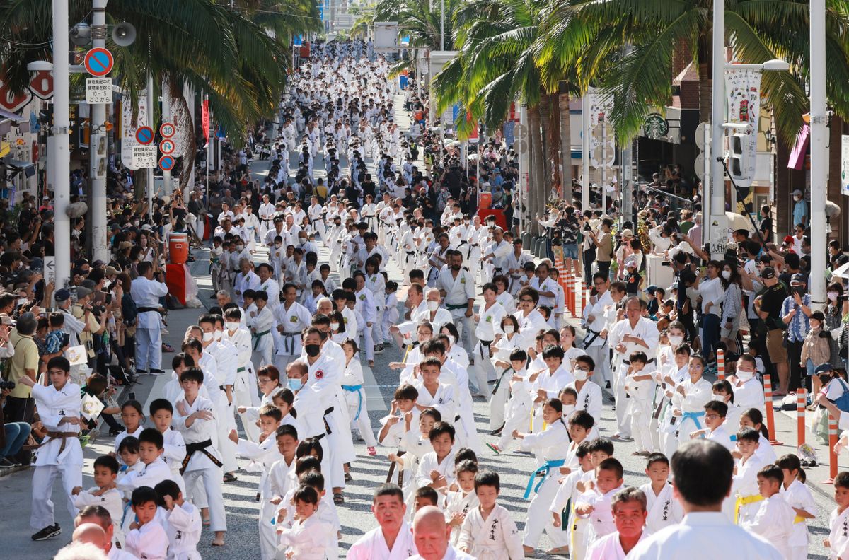 Karate Day in Okinawa, Japan