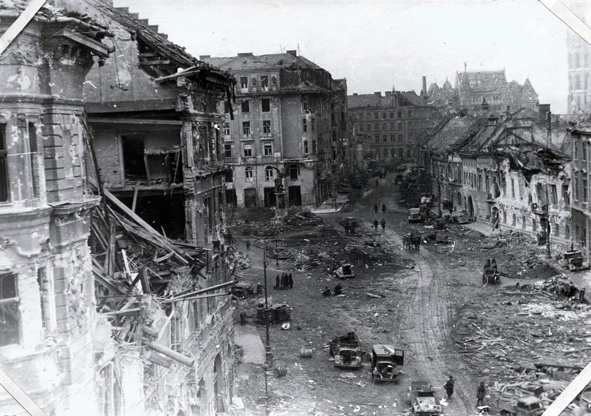 második világháború budapesti ostroma, Budapest ostroma, kép, Fortepan