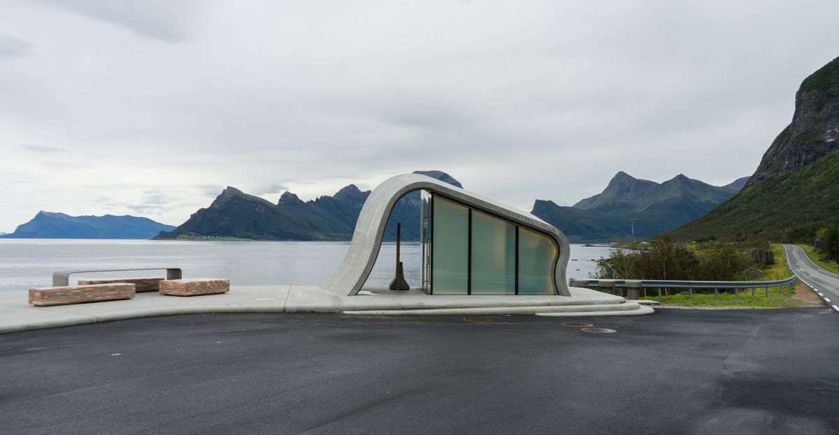 Ureddplassen,/,Norway,-,August,24,2018:,Famous,Roadside,Public