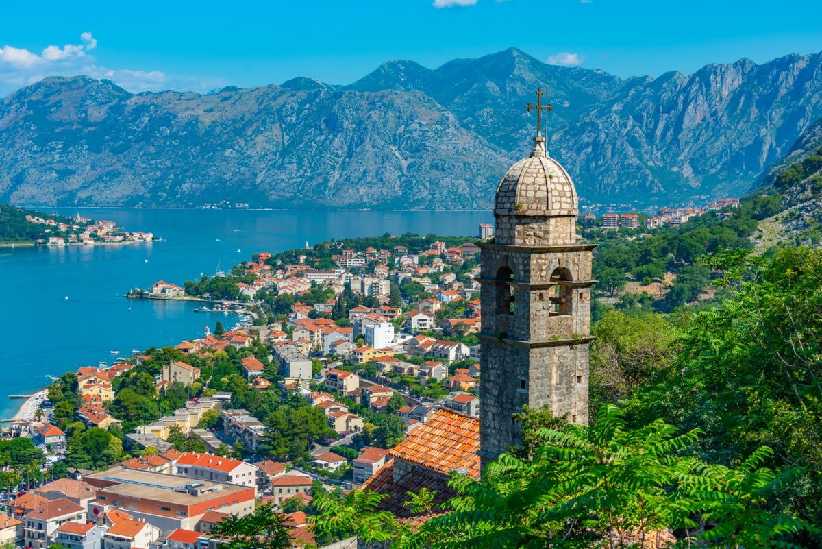 Panorama,View,Of,Kotor,From,Giovanni,Fortress,In,Montenegro
