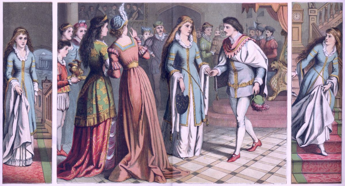 Cinderalla Meets The Prince From 'Aunt Louisa's Favorite Toy Book'