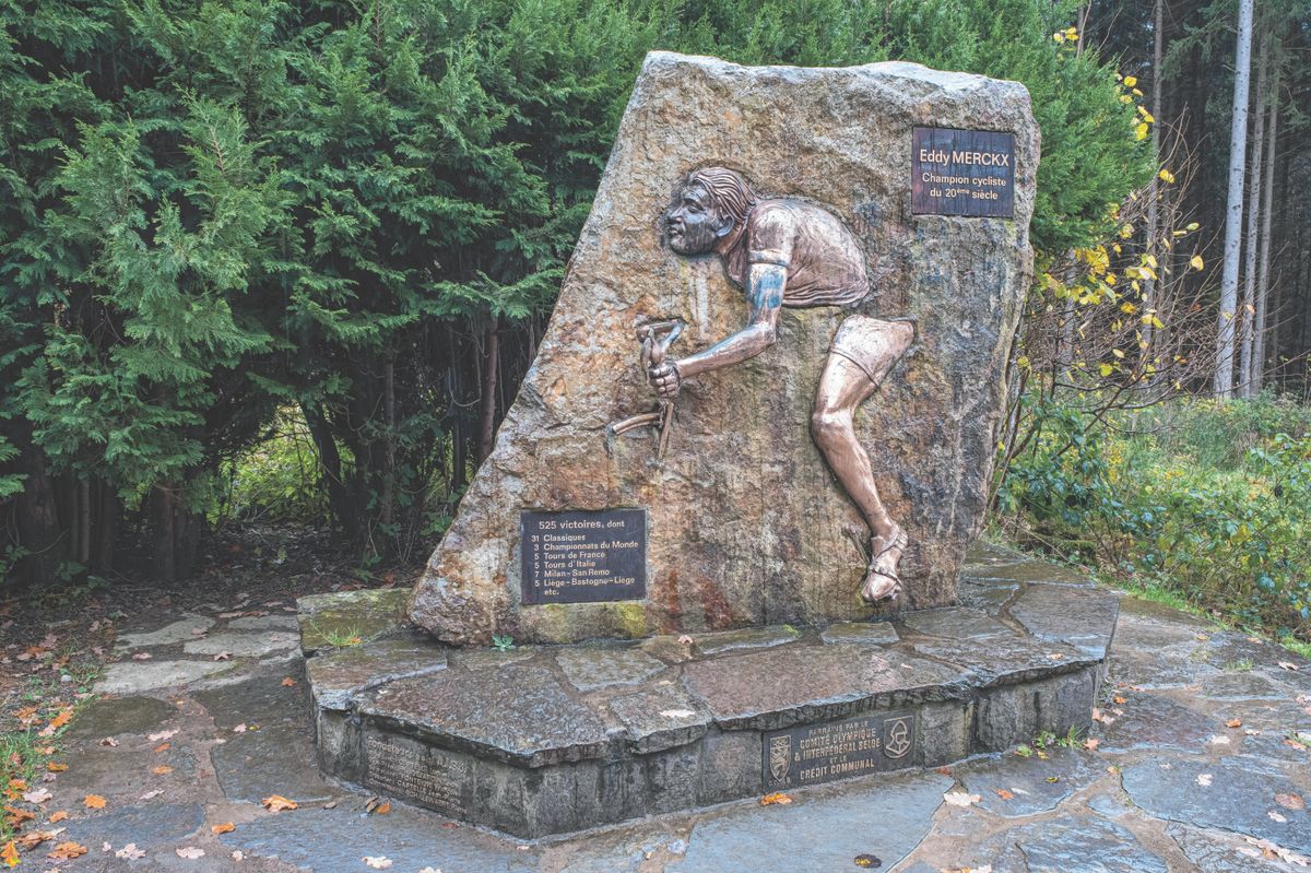 Stavelot,,Belgium,-,November,2,,2021:,Monument,Eddy,Merckx,In