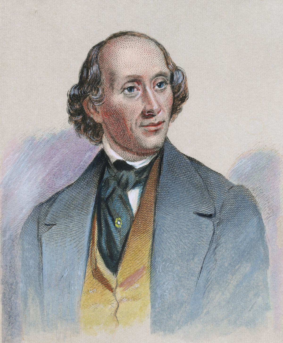 Engraving of Hans Christian Anderson