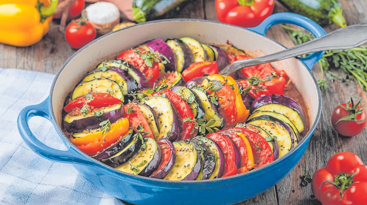 Ratatouille:,French,Vegetable,Medley,Of,Zucchini,,Eggplant,,Tomatoes,,And,Peppers,