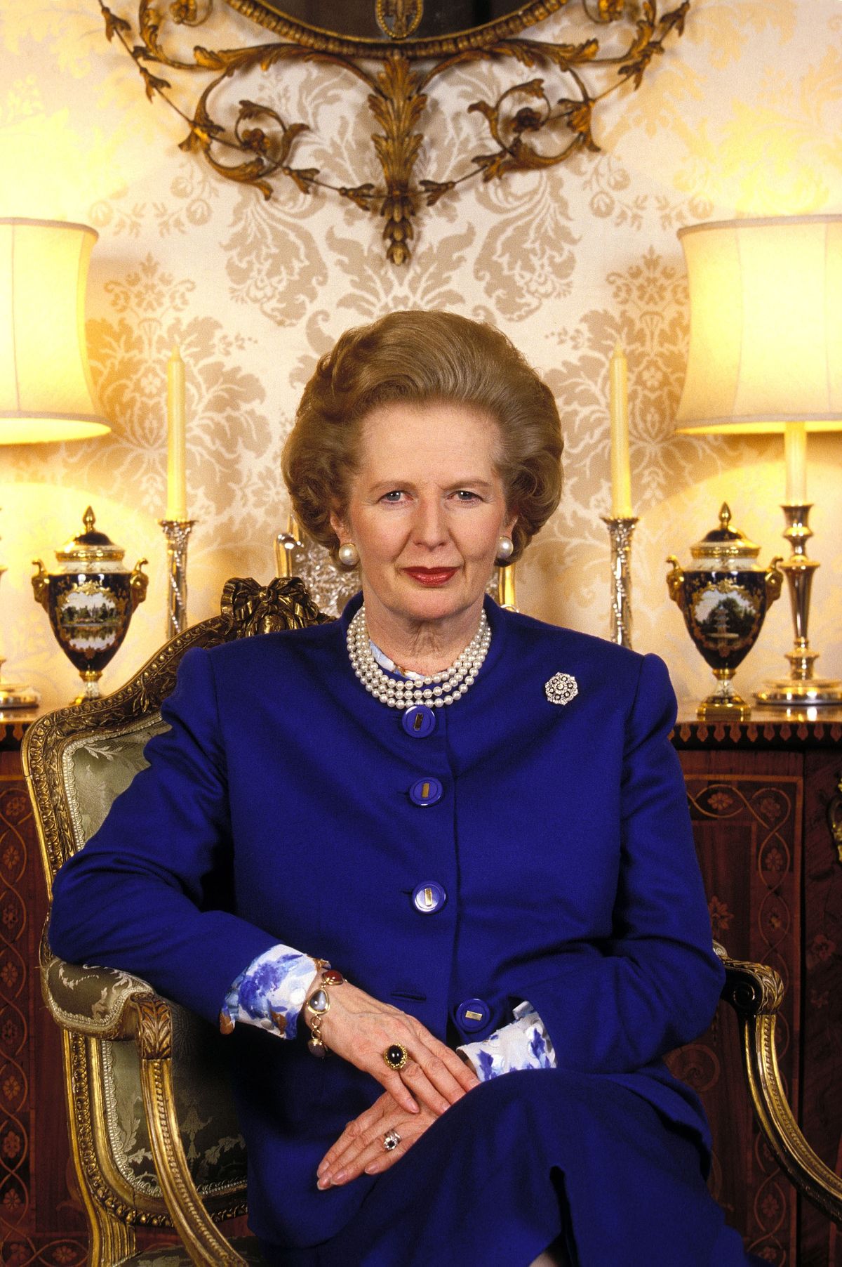 British Prime Minister Margaret Thatcher