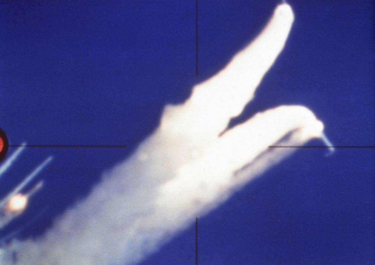 Explosion of space shuttle Challenger (January 28, 1986)