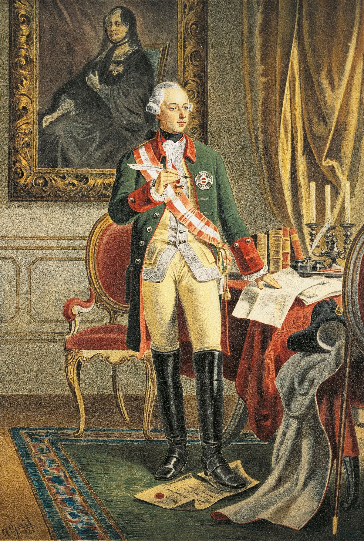 Austria, Vienna, Portrait of Joseph II of Habsburg-Lorraine, Holy Roman Emperor