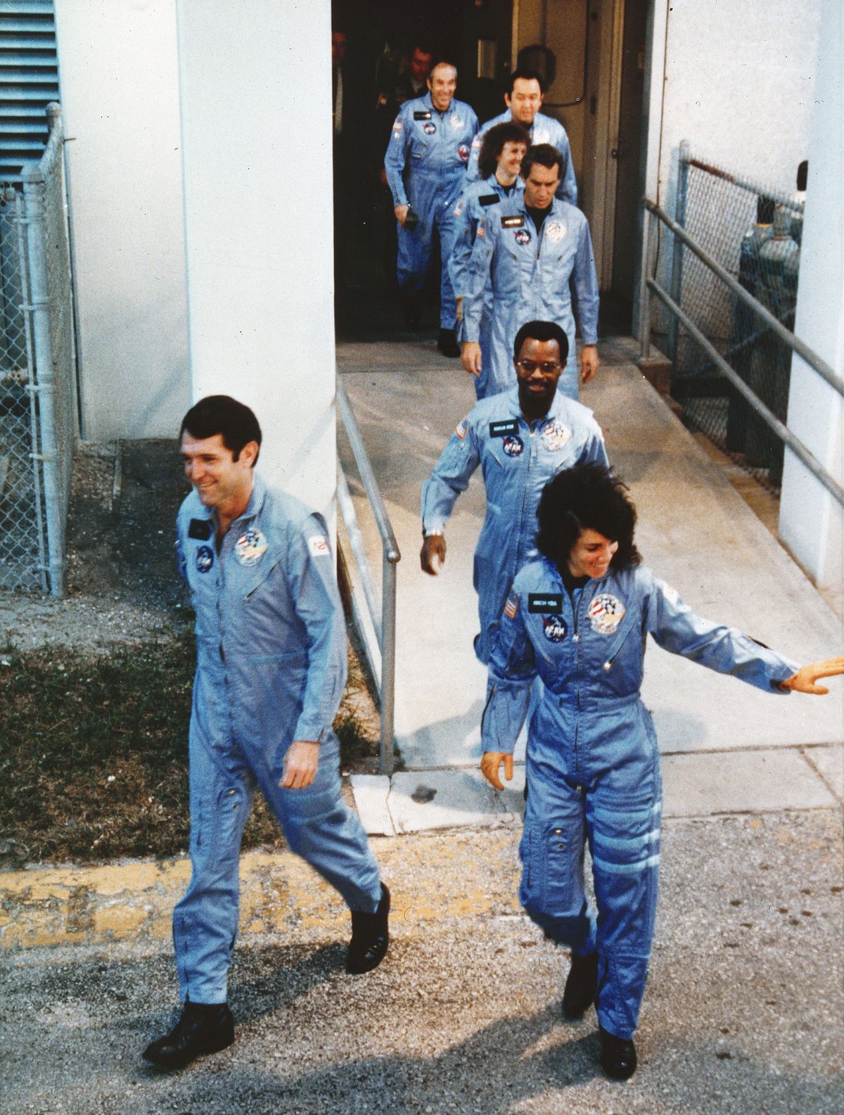 Challenger Crew Heading For Launch Pad
