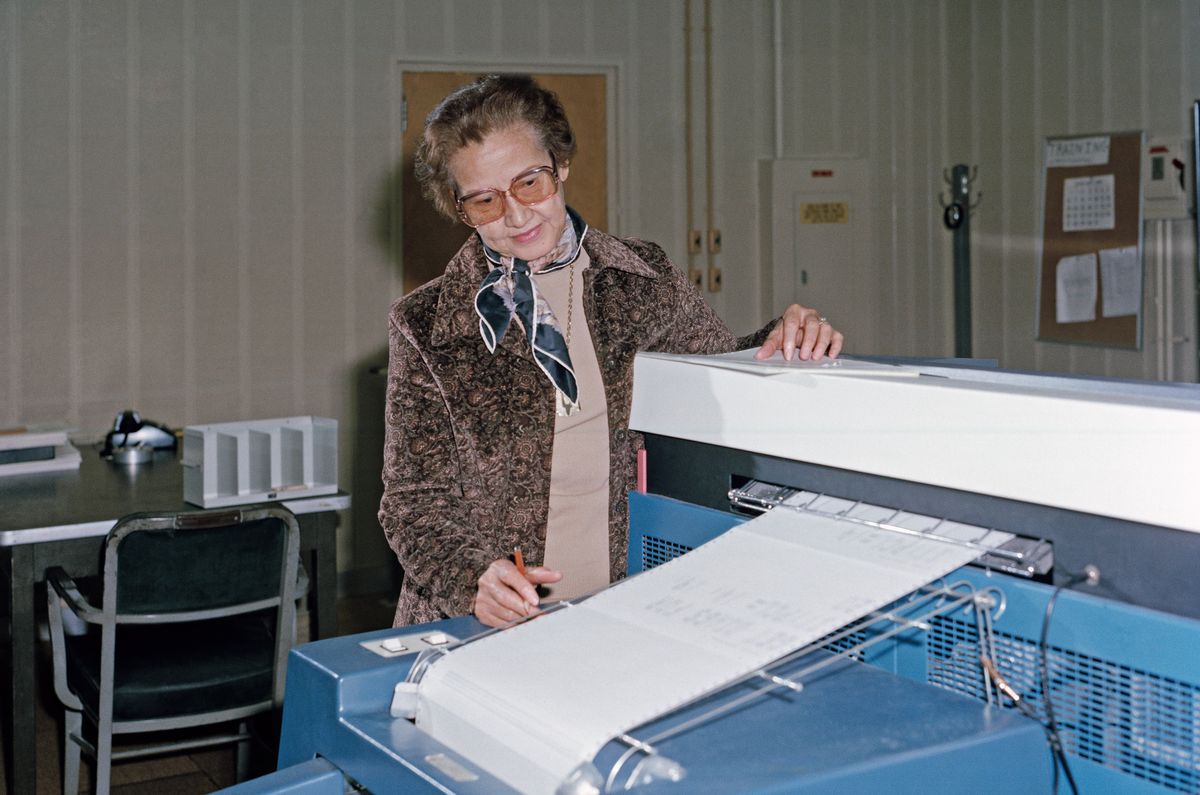 Katherine Johnson At Work