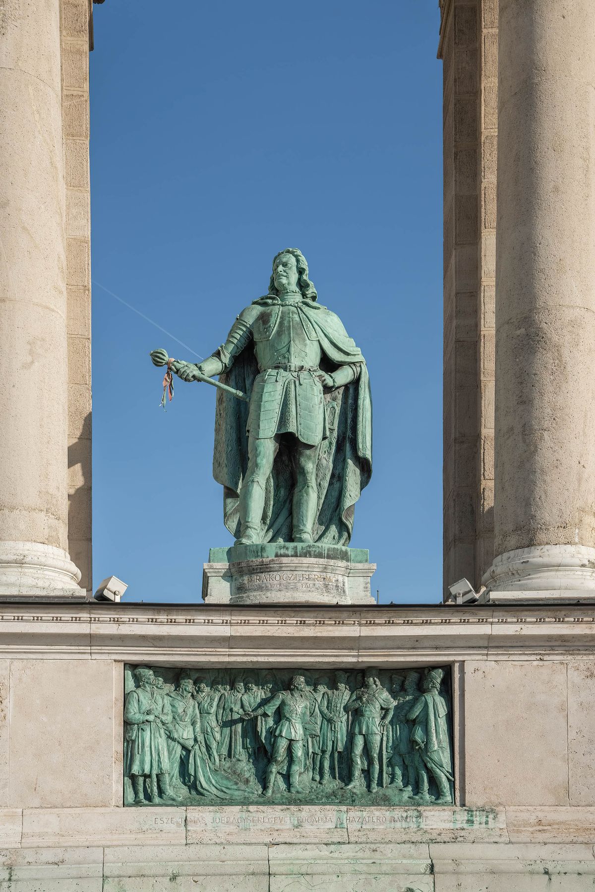 Francis,Ii,Rakoczi,Statue,In,The,Millennium,Monument,At,Heroes