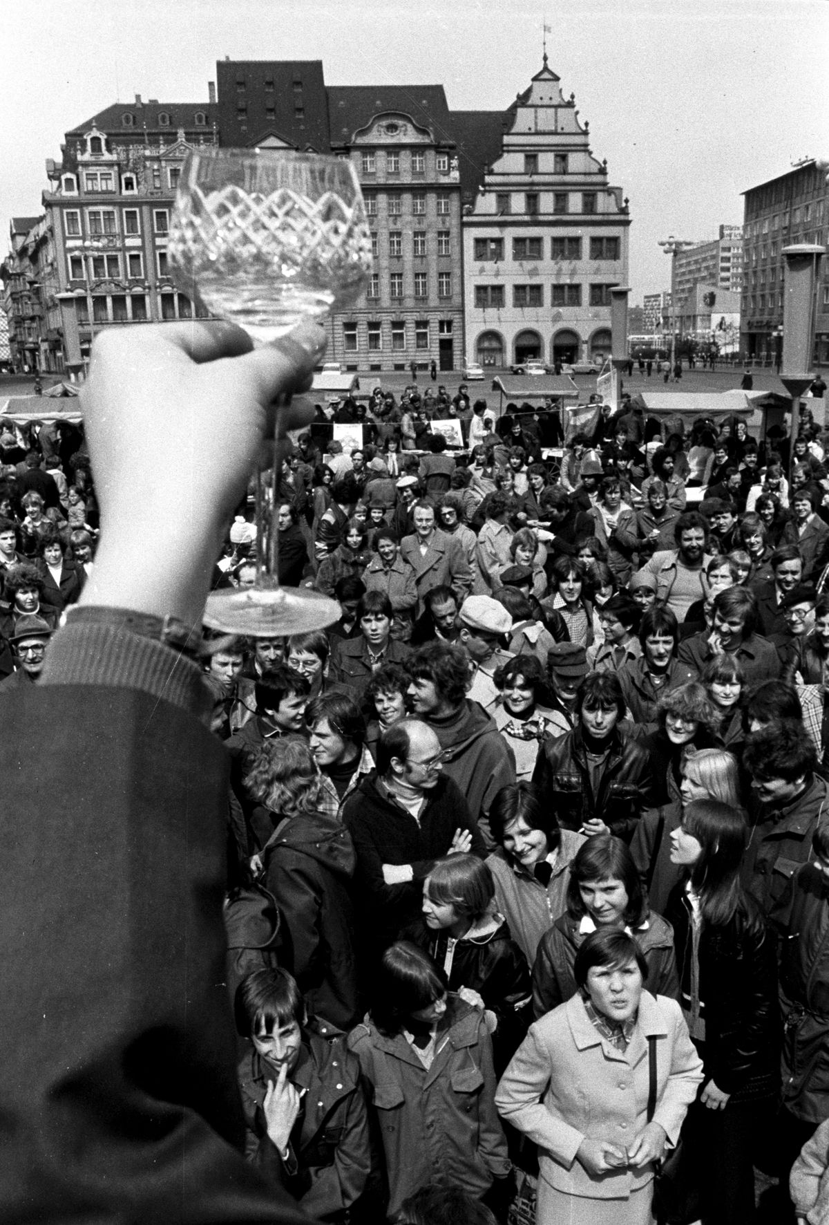 1. May demonstration in Leipzig 1979