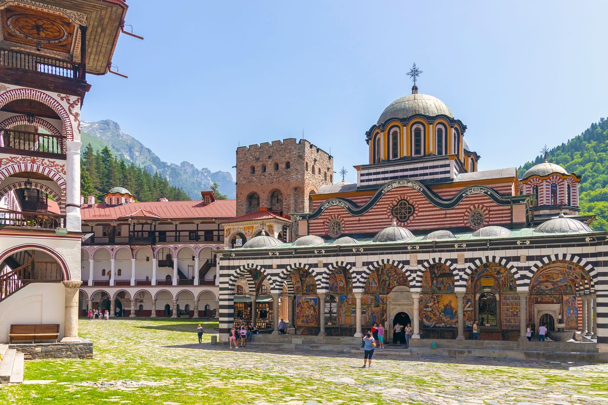 Rila,Monastery,,Bulgaria,-,June,24,,2021:,Inside,View,Of
