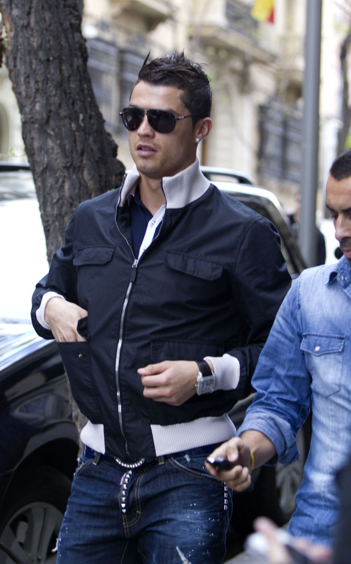 Cristiano Ronaldo Sighting In Madrid - April 23, 2012